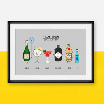 Personalised Birthday Drinks Print, 12 of 12