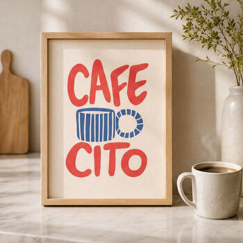 Set Of Six Coffee Themed Print Bundle, 3 of 5