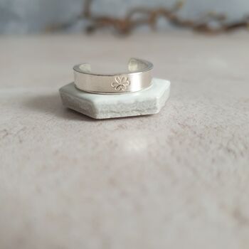 Wide Sterling Silver Toe Ring, 8 of 10