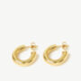 Thick Small Hoop Earrings, Minimalist Women's Jewellery, thumbnail 2 of 8