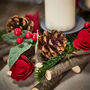 Winter Rose Christmas Candle Holder, thumbnail 5 of 7