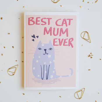 Best Cat Mum Mother's Day Card, 2 of 4