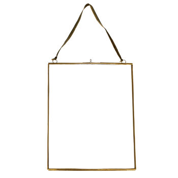 Antique Brass Hanging Photo Frame, 7 of 8