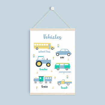 Children's Vehicles Print, 6 of 8