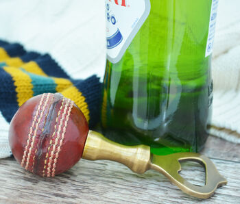 Vintage Replica Cricket Ball Bottle Opener, 3 of 5