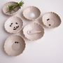 Handmade Mini Textural Pottery Salt + Pepper Dishes, thumbnail 5 of 6