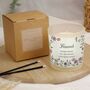 Personalised Wild Flowers Glass Candle, thumbnail 3 of 3