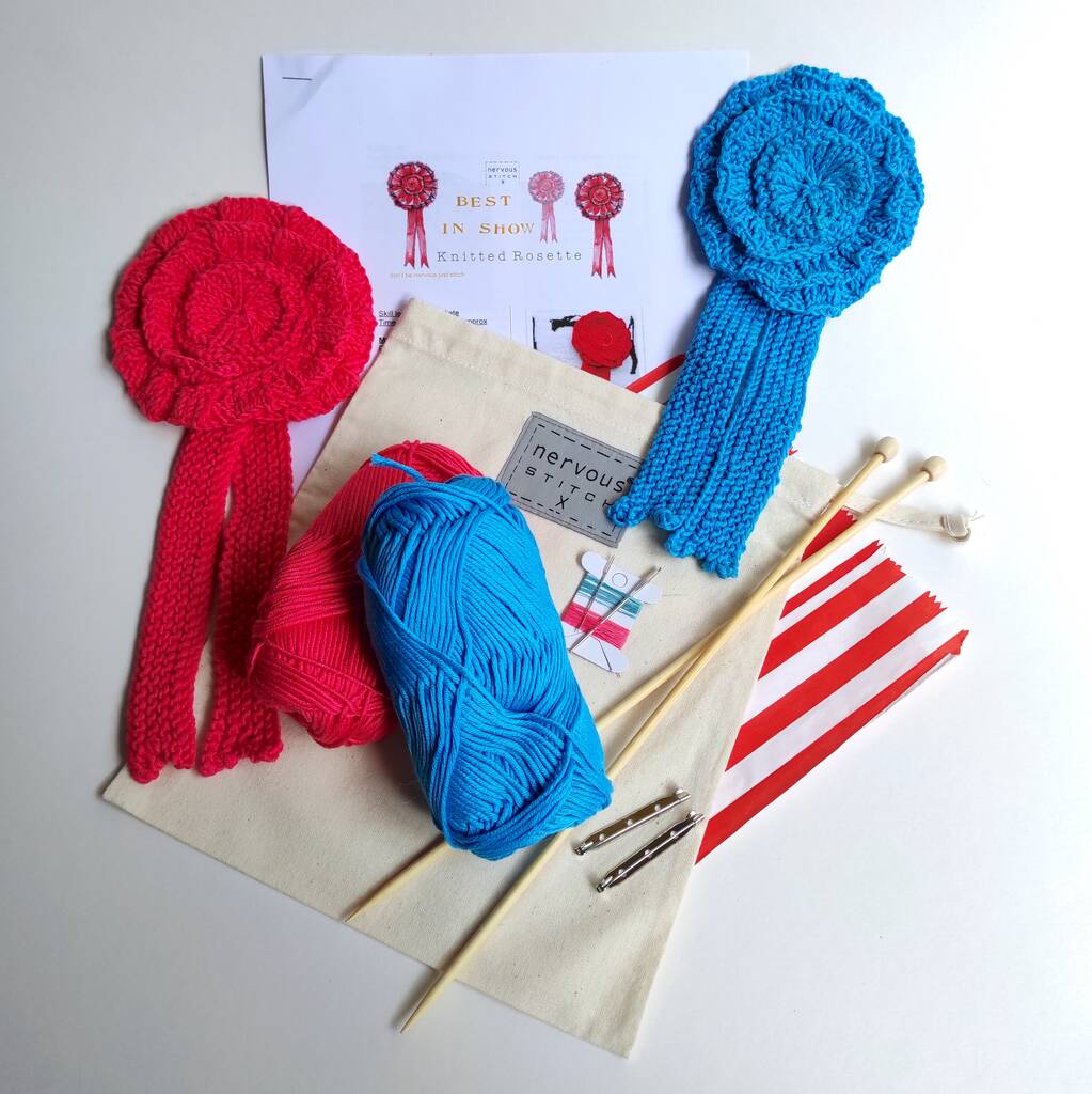 Horse Rosette Hand Knitting Kit, 1 of 6