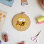 Owl Embroidery Hoop Kit, thumbnail 3 of 5