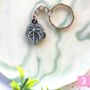 Leaf Plant Wooden Keyring, Houseplant Keychain, thumbnail 3 of 12