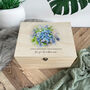Personalised Forget Me Not Design Memory Box Five Sizes Available, thumbnail 2 of 10