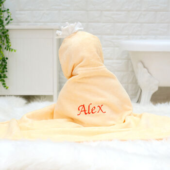 Personalised Cuddly Duck Baby Towel Gift Set, 3 of 9