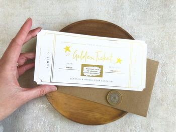 Personalised Scratch And Reveal Surprise Ticket, 3 of 3