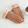 Gloves Suede And Fur Faux, thumbnail 6 of 6