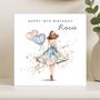 18th Birthday Card For Her Daughter In Blue Dress, thumbnail 6 of 8
