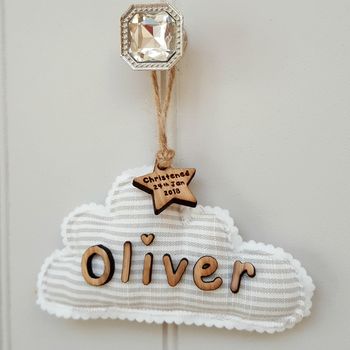 Naming Day Christening Cloud Decor Gift, 5 of 10
