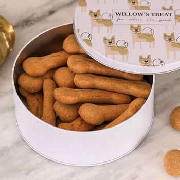Personalised Dog Biscuit Food Storage Treat Tin Gift, 8 of 10