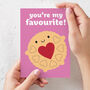 Jammie Dodger 'You're My Favourite' Card, thumbnail 3 of 5