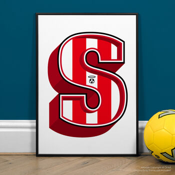 Southampton, A To Z Football Prints And Posters, 3 of 6