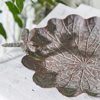 Metal Dragonfly Garden Dish, 2 of 6