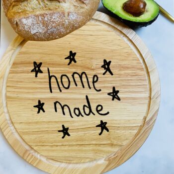 Personalised Bread Board With Children's Drawing, 4 of 5