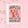 Lobsters Are For Life Illustrated Valentine's Day Card, thumbnail 2 of 3