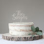 Personalised Surname Wooden Wedding Cake Topper, thumbnail 3 of 5