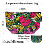 Cosmetic And Makeup Bag Gift Set Tropical Floral, thumbnail 2 of 12