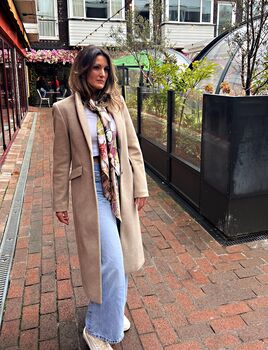 Out Of Time Extinct Animals And Endangered Leaves And Flowers 100% Silk Satin Scarf, 6 of 12