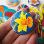 Spring Daffodil Flowers Badge Set, thumbnail 3 of 3