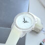 Personalised Transparent Wrist Watch With Rubber Strap, thumbnail 1 of 3
