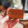 Personalised Grandparents Leather Key Ring, thumbnail 3 of 6