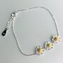 Sterling Silver Daisy Chain Bracelet, thumbnail 2 of 5