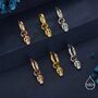 Sterling Silver Extra Tiny Skull Huggie Hoop Earrings, thumbnail 6 of 11