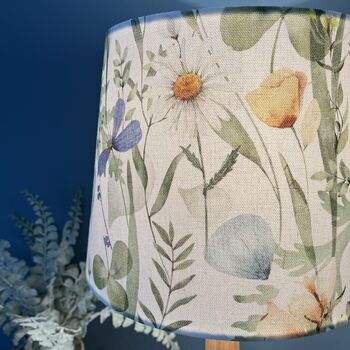 Alda Blue Spring Flowers Floral Empire Lampshade, 4 of 10