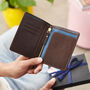 Leather Passport Cover With Your Personalised Engraved Travel Design, thumbnail 1 of 4