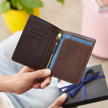 Luxury Leather Passport Holder Travel Wallet With Your Personalised Engraved Message, 2 of 9