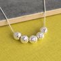 50th Birthday Handmade Sparkly Bead Necklace, thumbnail 2 of 4