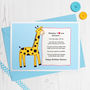 'Giraffe Love You Because' Personalised Birthday Card, thumbnail 2 of 3