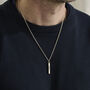 Personalised Men's Silver Bar Necklace, thumbnail 2 of 7