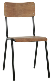 Black Stackable School Chairs, 3 of 5