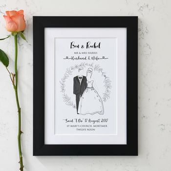 Personalised Wedding Print, 10 of 12
