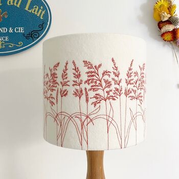 Grasses Embroidered Lampshade, 5 of 5