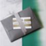 Personalised Luxury Leather Mens Slim Card Sleeve, thumbnail 6 of 6