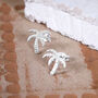 Sterling Silver Palm Tree Stud, thumbnail 1 of 4