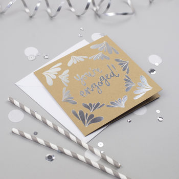 You're Engaged! Silver Foiled Card, 2 of 2