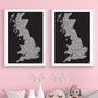 Personalised UK Women's Super League Football Team Map, thumbnail 1 of 4