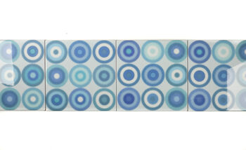 Turquoise Blue 'Circles' Tile, 11 of 11