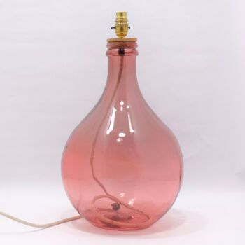 Recycled Glass Bottle Lamp | 49cm | Six Colours, 3 of 6
