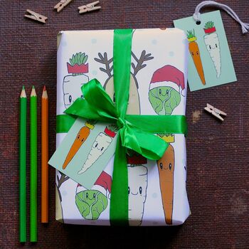 Christmas Vegetables Wrapping Paper, 7 of 7